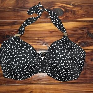Victoria's Secret Black and White Bikini Top
